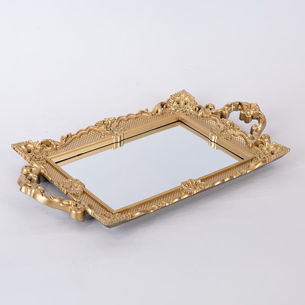 ΔΙΣΚΟΣ ΜΕ ΚΑΘΡΕΦΤΗ ΠΛΑΣΤΙΚΟΣ ΧΡΥΣΟΣ 38x22x2cm|752-16110