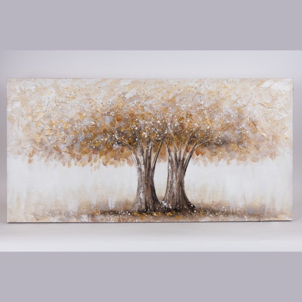 ΠΙΝΑΚΑΣ ΚΑΜΒΑΣ ΔΕΝΤΡΑ ΛΕΥΚΟΣ - ΚΑΦΕ 120x3x60cm|812-20190