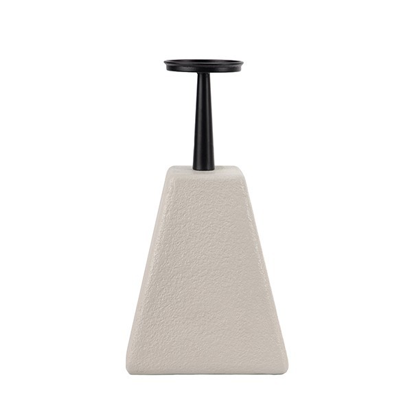 ΚΗΡΟΠΗΓΙΟ MDF - ΜΕΤΑΛΛΙΚΟ ΛΕΥΚΟ - ΜΑΥΡΟ 20x20x38cm|819-01530