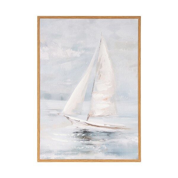 ΠΙΝΑΚΑΣ ΚΑΜΒΑΣ ΚΑΡΑΒΙ ΓΑΛΑΖΙΟΣ - ΜΠΕΖ 24x2x34cm|812-10048