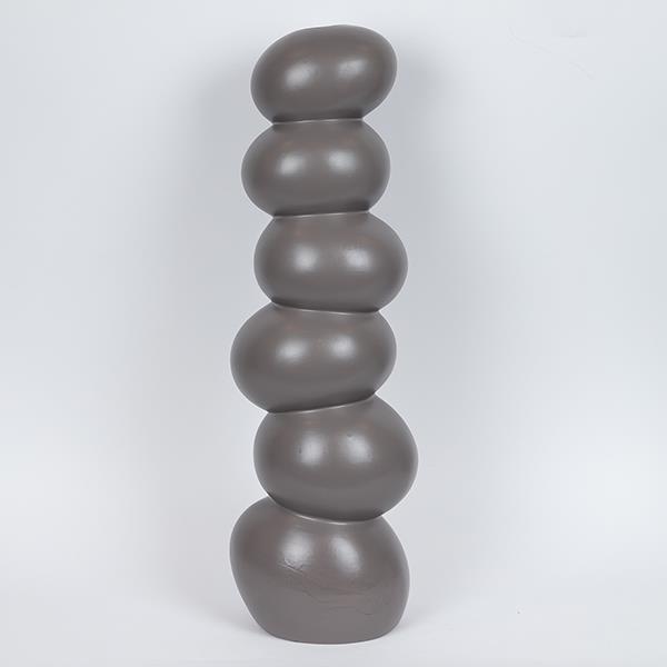ΒΑΖΟ ΚΕΡΑΜΙΚΟ ΣΚΟΥΡΟ ΓΚΡΙ 20.5x17.1x65.3cm|752-20402