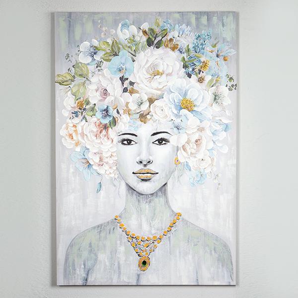 ΠΙΝΑΚΑΣ ΚΑΜΒΑΣ ΓΥΝΑΙΚΑ ΜΕ ΛΟΥΛΟΥΔΙΑ 80x3.5x120cm|755-12014