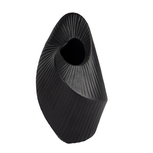 ΒΑΖΟ ΚΕΡΑΜΙΚΟ ΜΑΥΡΟ 12.5x11.7x23.5cm|819-01532