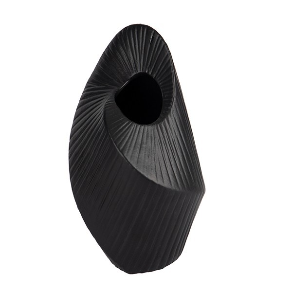 ΒΑΖΟ ΚΕΡΑΜΙΚΟ ΜΑΥΡΟ 12.5x11.7x23.5cm|819-01532