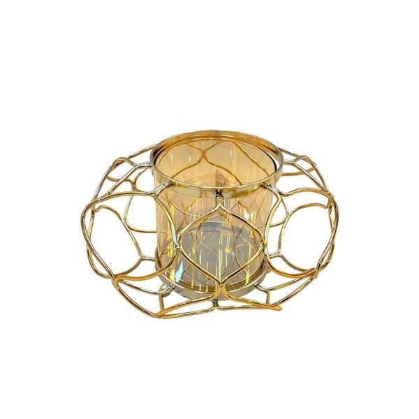 ΚΗΡΟΠΗΓΙΟ ΜΕΤΑΛΛΙΚΟ - ΓΥΑΛΙΝΟ ΧΡΥΣΟ 20x12cm|819-02079