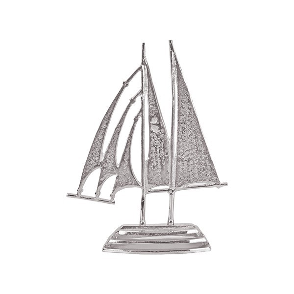ΚΑΡΑΒΙ ΜΕΤΑΛΛΙΚΟ ΑΣΗΜΙ 30x7.5x40cm|819-01820