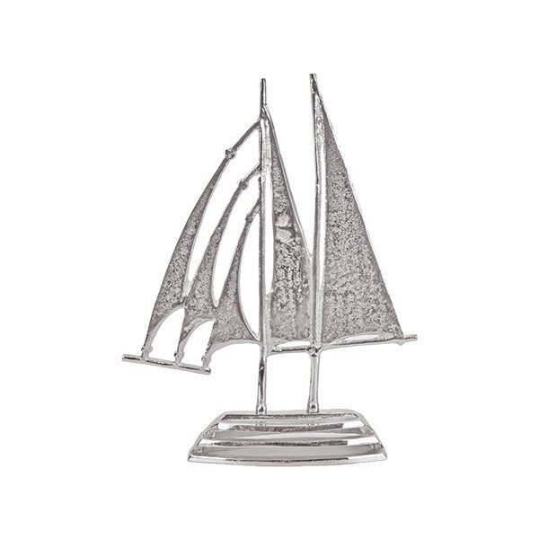 ΚΑΡΑΒΙ ΜΕΤΑΛΛΙΚΟ ΑΣΗΜΙ 30x7.5x40cm|819-01820