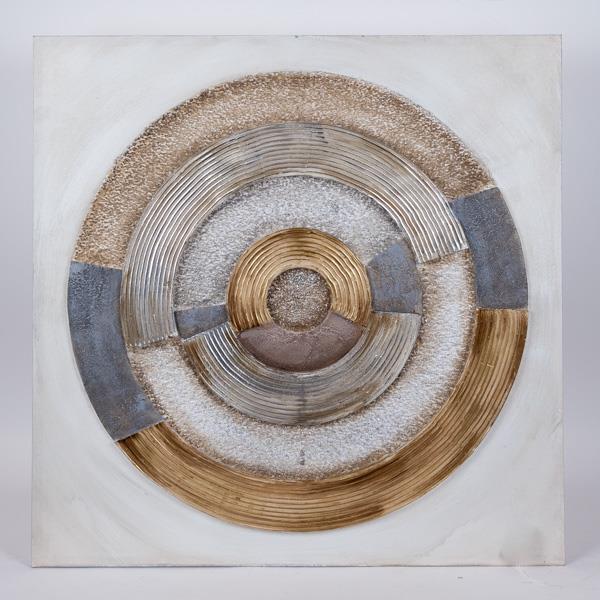ΠΙΝΑΚΑΣ ΚΑΜΒΑΣ ΚΥΚΛΟΣ NATURAL - ΛΕΥΚΟΣ - ΜΠΛΕ 80x3x80cm|755-12213