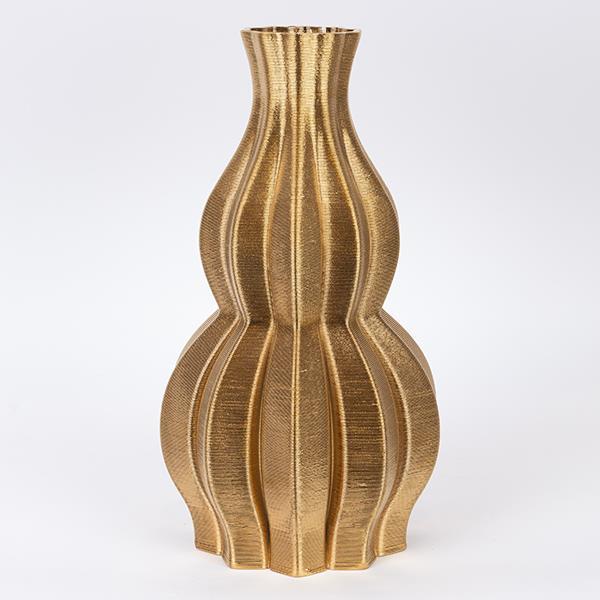 ΒΑΖΟ ΠΟΡΣΕΛΑΝΙΝΟ 3D ΧΡΥΣΟ 19x19x35cm|752-21098
