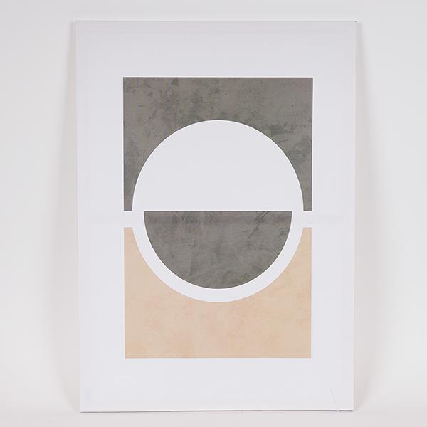 ΠΙΝΑΚΑΣ ΚΑΜΒΑΣ ΣΧΕΔΙΑ ΚΑΦΕ - ΜΠΕΖ - ΛΕΥΚΟΣ 50x70cm|812-20029