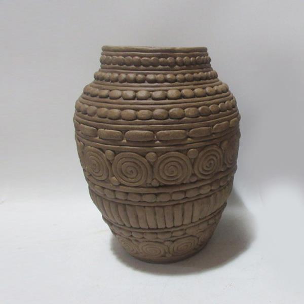 ΒΑΖΟ ΤΣΙΜΕΝΤΕΝΙΟ ΚΑΦΕ 26.5x26.5x34cm|819-00474