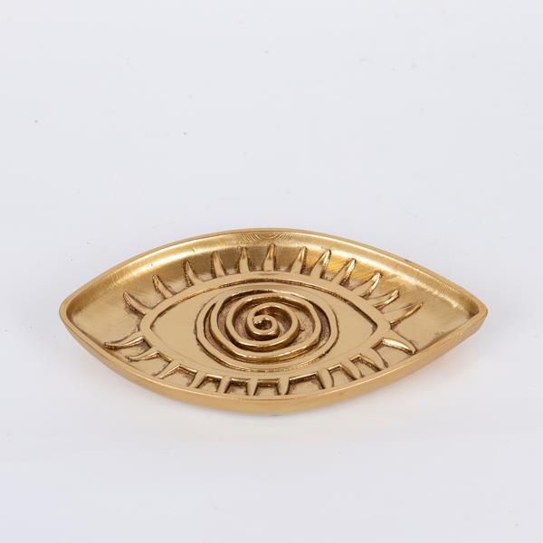 ΠΙΑΤΕΛΑ ΜΑΤΙ ΠΟΛΥΡΕΖΙΝ ΧΡΥΣΗ 16x9.8x1.3cm|752-15029