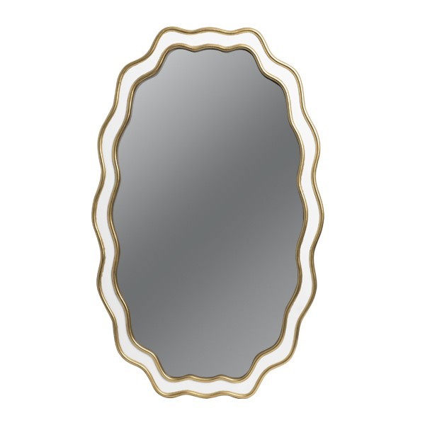 ΚΑΘΡΕΦΤΗΣ ΞΥΛΙΝΟΣ ΧΡΥΣΟΣ - ΛΕΥΚΟΣ 50x2.5x80cm|811-30014