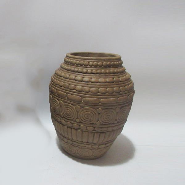 ΒΑΖΟ ΤΣΙΜΕΝΤΕΝΙΟ ΚΑΦΕ 22x22x28cm|819-00475
