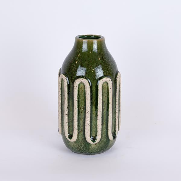 ΒΑΖΟ ΚΕΡΑΜΙΚΟ ΠΡΑΣΙΝΟ - ΜΠΕΖ 13x13x24cm|752-20333