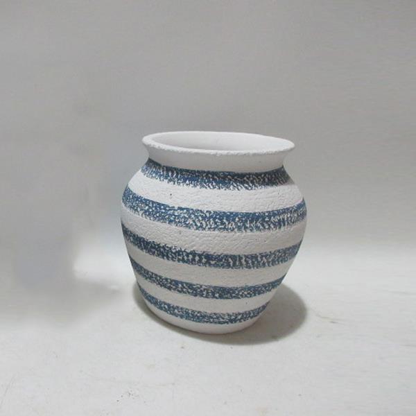 ΠΥΘΑΡΙ ΜΠΛΕ-ΛΕΥΚΟ 18x18x18cm|819-00479