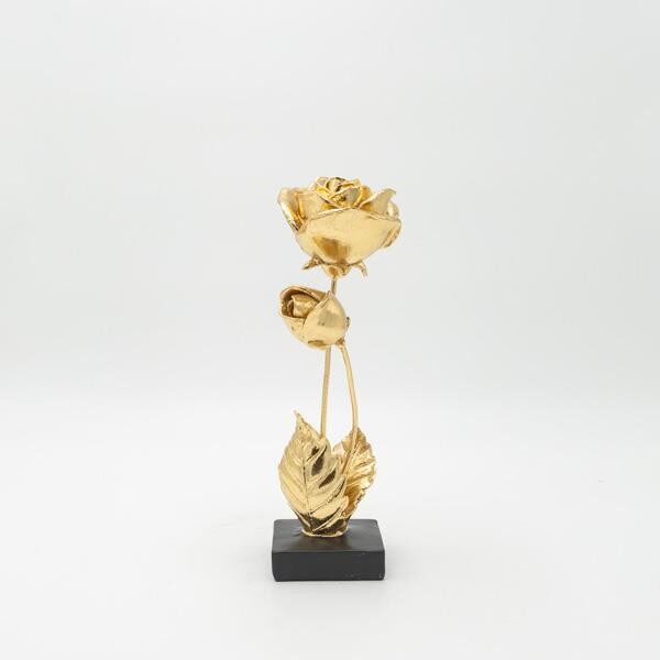 ΛΟΥΛΟΥΔΙΑ ΠΟΛΥΡΕΖΙΝ ΧΡΥΣΟ - ΜΑΥΡΟ 8.5x8.5x26cm|819-01428