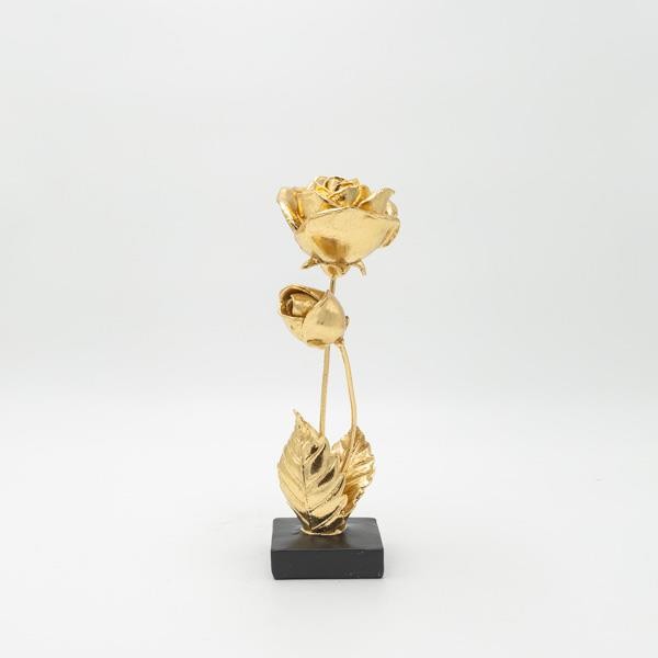 ΛΟΥΛΟΥΔΙΑ ΠΟΛΥΡΕΖΙΝ ΧΡΥΣΟ - ΜΑΥΡΟ 8.5x8.5x26cm|819-01428