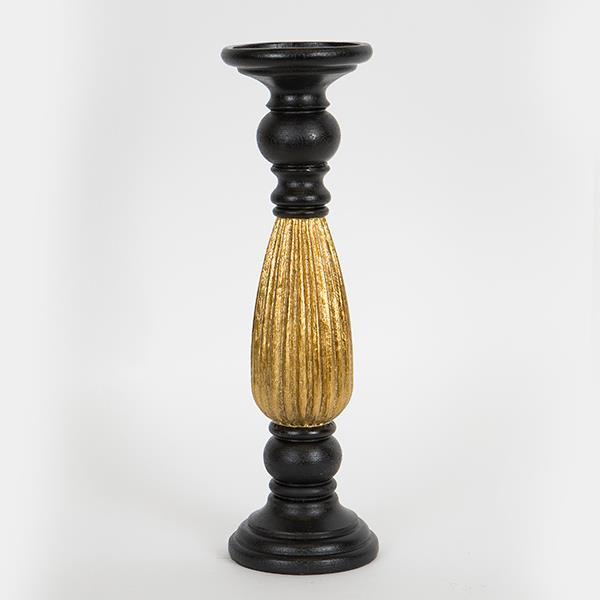 ΚΗΡΟΠΗΓΙΟ ΠΟΛΥΡΕΖΙΝ ΜΑΥΡΟ-ΧΡΥΣΟ 10.5x10.5x35cm|752-26010