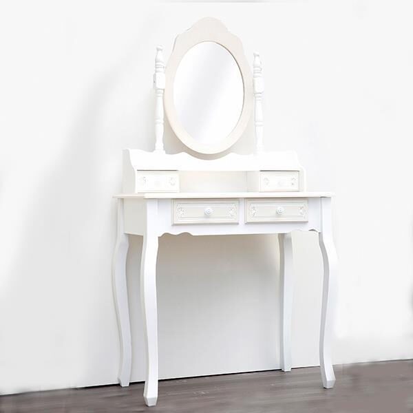 ΜΠΟΥΝΤΟΥΑΡ ΜΕ ΚΑΘΡΕΦΤΗ ΞΥΛΙΝΟ ΛΕΥΚΟ 75x40x140.5cm|750-25033