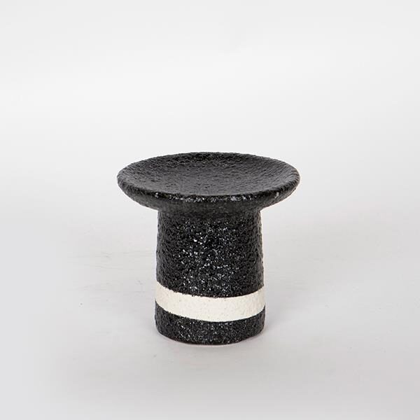 ΚΗΡΟΠΗΓΙΟ ΜΑΥΡΟ-ΑΣΠΡΟ 1 ΘΕΣΗ 12x12x10.5cm|752-25030