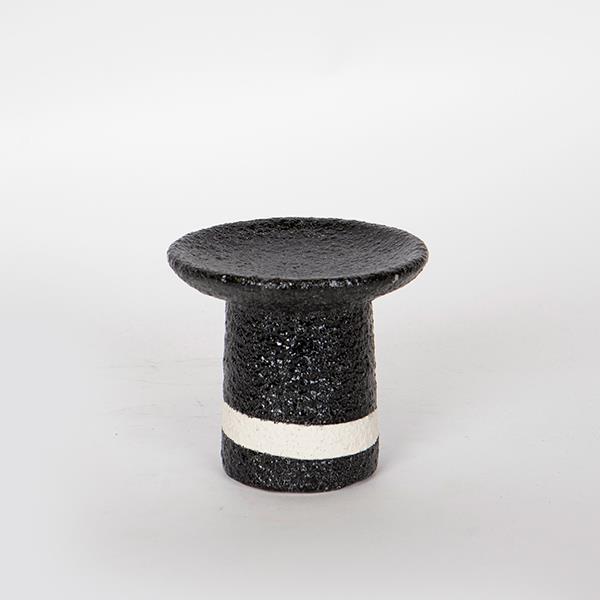 ΚΗΡΟΠΗΓΙΟ ΜΑΥΡΟ-ΑΣΠΡΟ 1 ΘΕΣΗ 12x12x10.5cm|752-25030