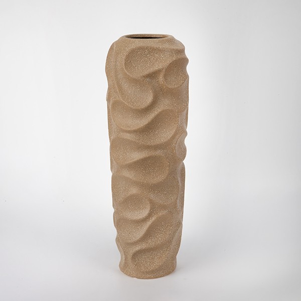 ΒΑΖΟ ΠΟΡΣΕΛΑΝΙΝΟ ΜΠΕΖ  15x15x44cm|819-01640
