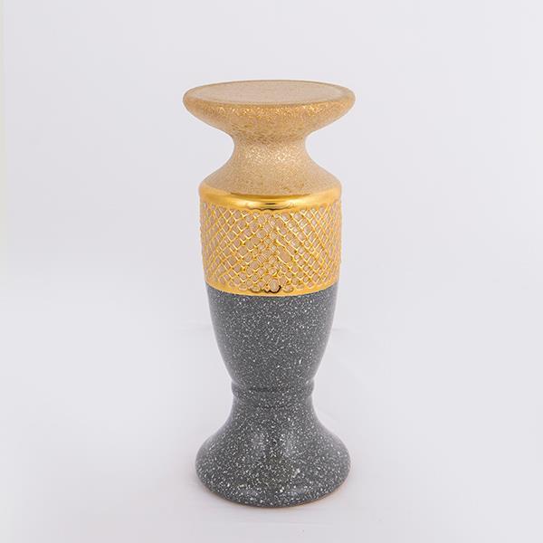 ΚΗΡΟΠΗΓΙΟ ΚΕΡΑΜΙΚΟ ΧΡΥΣΟ-ΓΚΡΙ 1 ΘΕΣΗ 10.5x10.5x25cm|752-25034