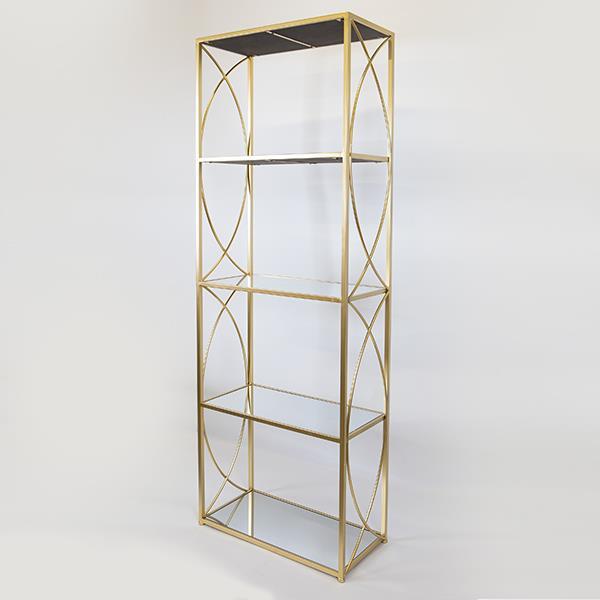 ΡΑΦΙΕΡΑ ΜΕΤΑΛΛΙΚΗ ΧΡΥΣΗ 61x28x177cm|750-31513