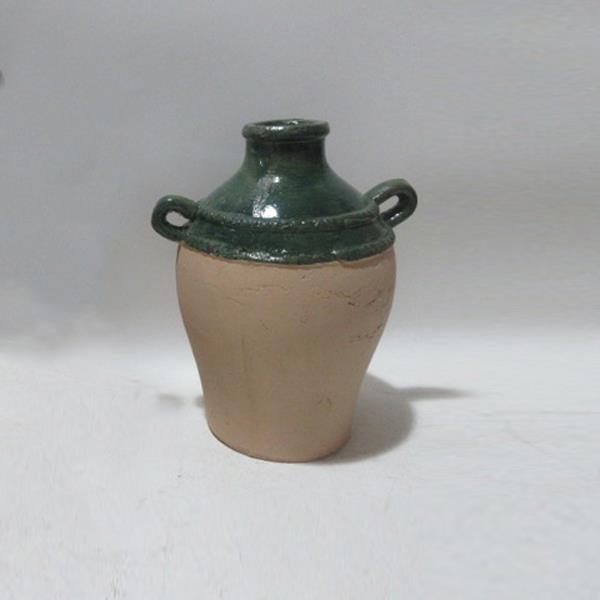 ΒΑΖΟ ΚΕΡΑΜΙΚΟ ΠΡΑΣΙΝΟ-ΜΠΕΖ 21.5x17.5x26.5cm|819-00500