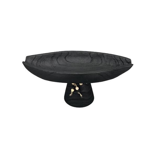 ΔΙΑΚΟΣΜΗΤΙΚΗ ΠΙΑΤΕΛΑ ΞΥΛΟ ΜΑΥΡΟ 41x20x18cm|819-00687