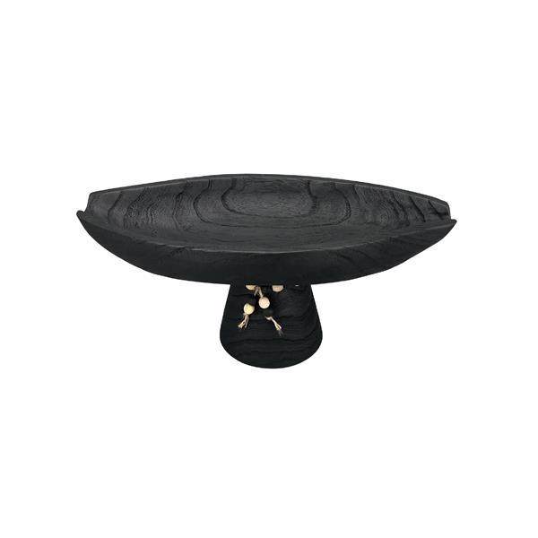 ΔΙΑΚΟΣΜΗΤΙΚΗ ΠΙΑΤΕΛΑ ΞΥΛΟ ΜΑΥΡΟ 41x20x18cm|819-00687