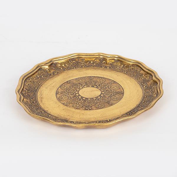 ΔΙΣΚΟΣ ΠΟΛΥΡΕΖΙΝ ΧΡΥΣΟΣ 26x26x2.5cm|752-16081
