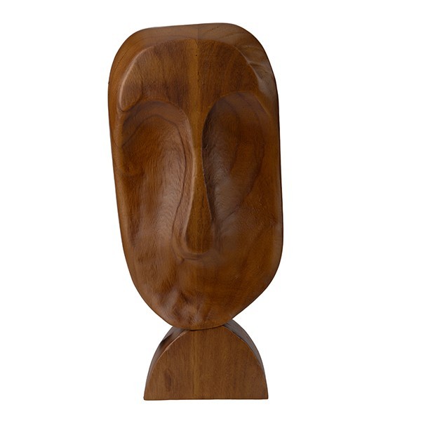 ΦΙΓΟΥΡΑ ΠΡΟΣΩΠΟ ΞΥΛΙΝΗ ΚΑΦΕ 19x5x42cm|819-01701