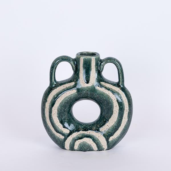 ΒΑΖΟ ΚΕΡΑΜΙΚΟ ΠΡΑΣΙΝΟ - ΜΠΕΖ 21.7x7x24cm|752-20336