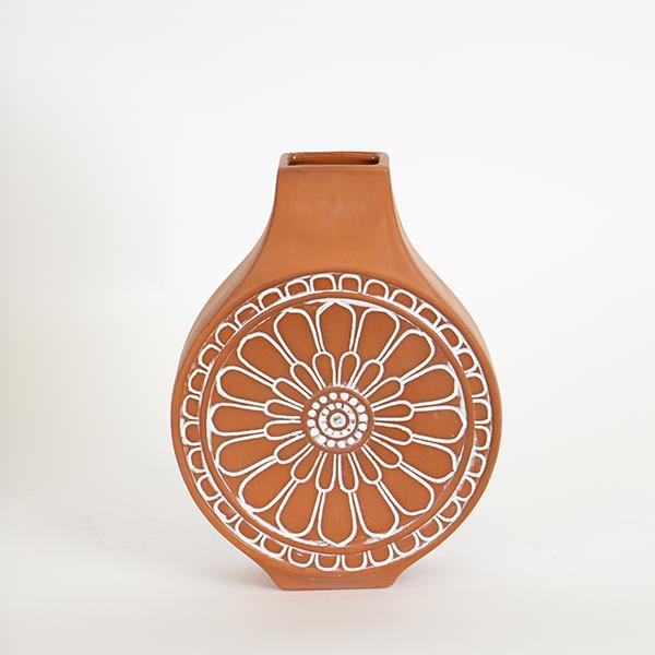 ΒΑΖΟ ΚΕΡΑΜΙΚΟ ΤΕΡΑΚΟΤΑ - ΛΕΥΚΟ 16.1x7x23.8cm|752-20228