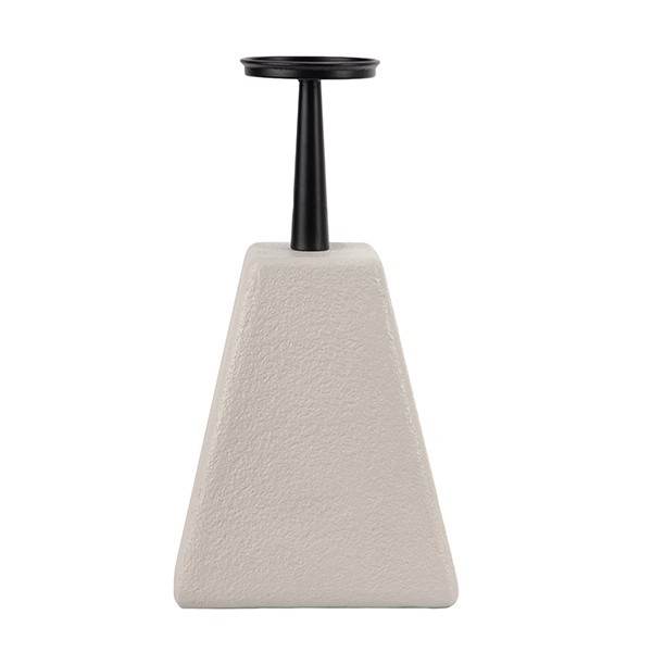 ΚΗΡΟΠΗΓΙΟ MDF - ΜΕΤΑΛΛΙΚΟ ΛΕΥΚΟ - ΜΑΥΡΟ 20x20x33cm|819-01529