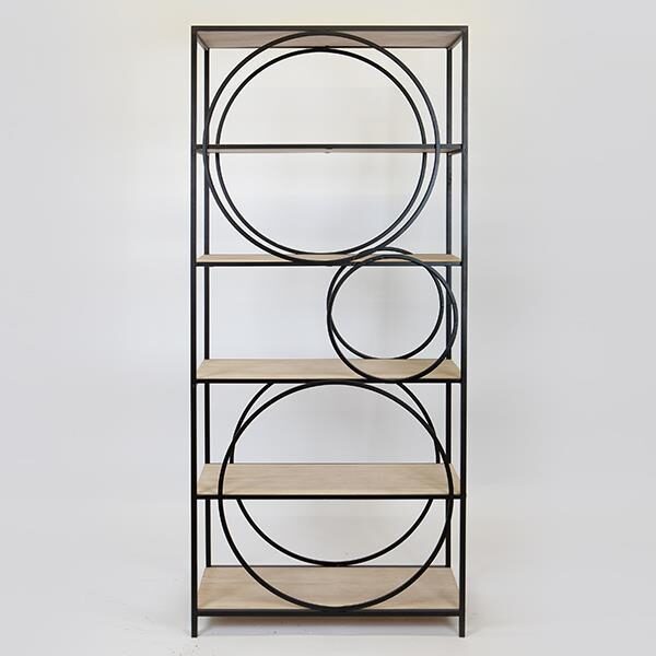 ΡΑΦΙΕΡΑ ΜΕΤΑΛΛΙΚΗ ΜΑΥΡΗ 80x33x180cm|750-31519