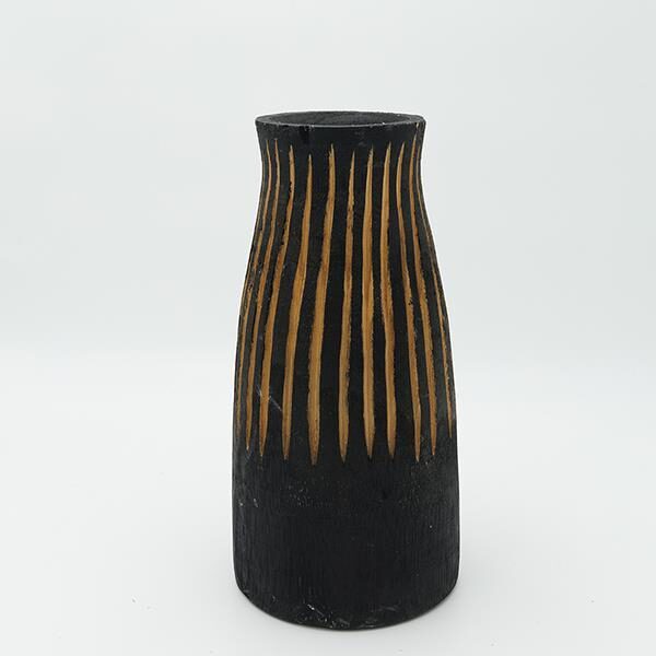 ΒΑΖΟ ΞΥΛΙΝΟ ΜΑΥΡΟ-ΚΑΦΕ 13x28cm|819-00407