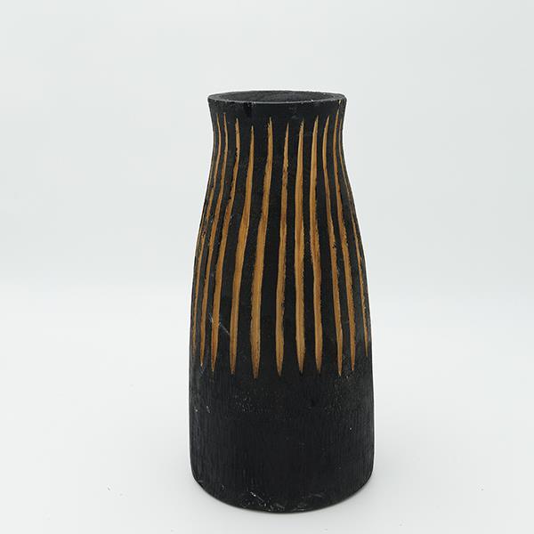 ΒΑΖΟ ΞΥΛΙΝΟ ΜΑΥΡΟ-ΚΑΦΕ 13x28cm|819-00407