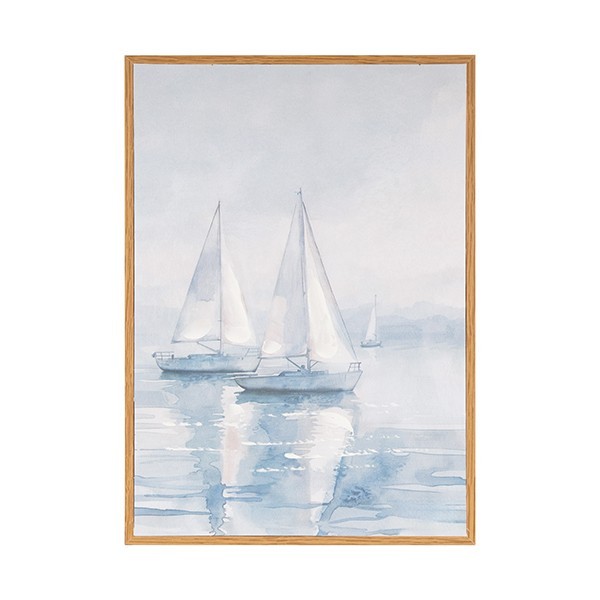 ΠΙΝΑΚΑΣ ΚΑΜΒΑΣ ΚΑΡΑΒΙΑ ΓΑΛΑΖΙΟΣ - ΜΠΕΖ 24x2x34cm|812-10047
