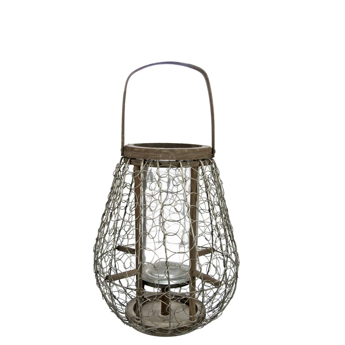 ART ET LUMIERE ΦΑΝΑΡΙ ΜΕΤΑΛΛΟ/ΜΠΑΜΠΟΥ - SKU -03098