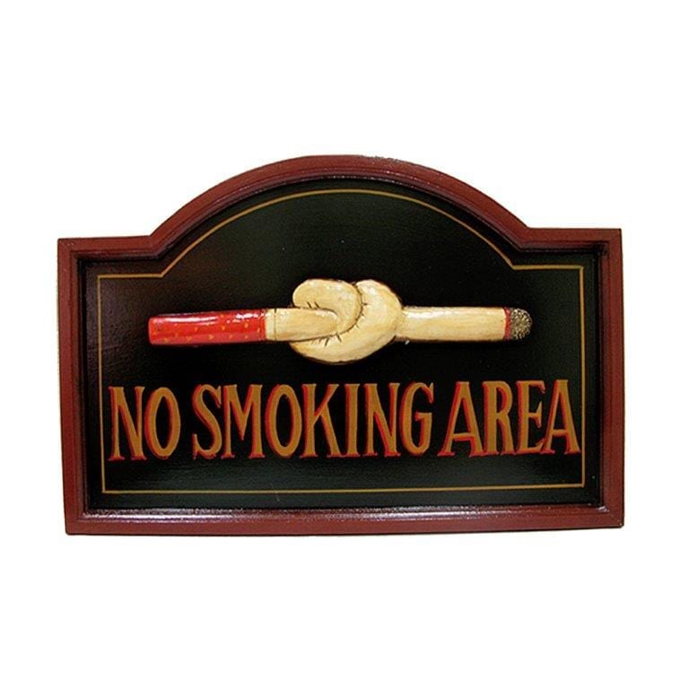 ART ET LUMIERE ΠΙΝΑΚΙΔΑ ΞΥΛΙΝΗ NO SMOKING - SKU -09871