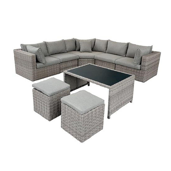 ΣΕΤ ΓΩΝΙΑ ΚΗΠΟΥ WICKER - RATTAN RACHEL