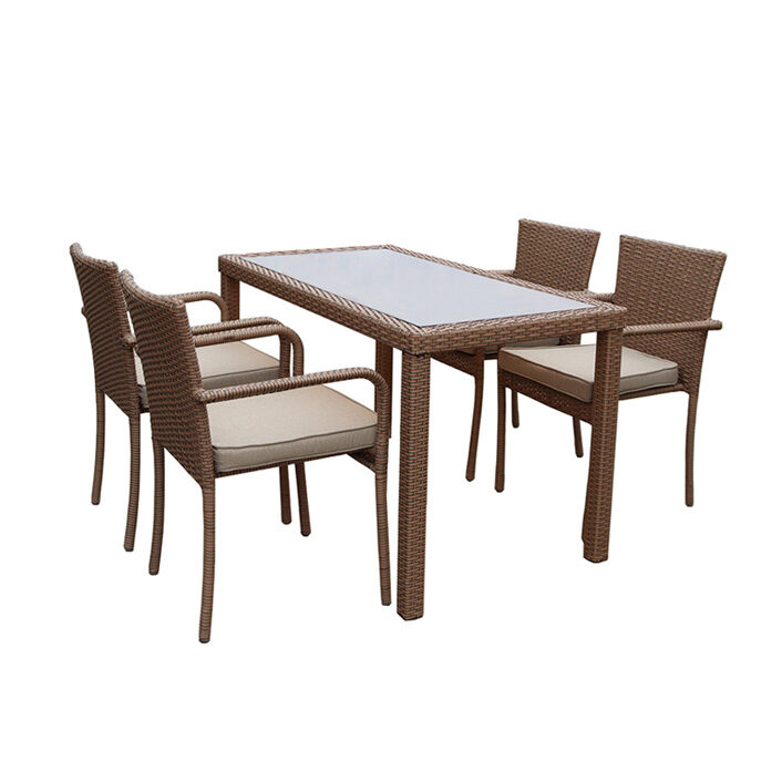 ΣΕΤ ΤΡΑΠΕΖΑΡΙΑ ΚΗΠΟΥ WICKER - RATTAN MAJESTIC