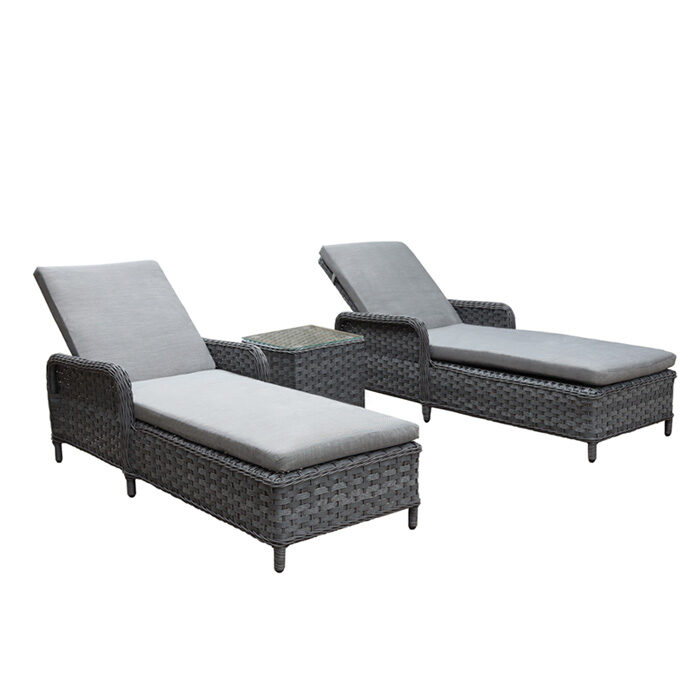 ΣΕΤ ΞΑΠΛΩΣΤΡΕΣ WICKER - RATTAN ALICIA 5112 G + 5301 G