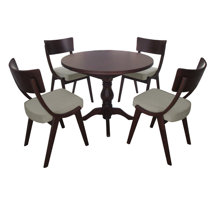 ΣΕΤ ΤΡΑΠΕΖΑΡΙΑ ASHLEY 1035 IN + NATALIE 1027 IN WALNUT