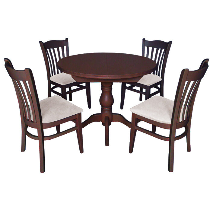ΣΕΤ ΤΡΑΠΕΖΑΡΙΑ AMELIA 1020 IN + NATALIE 1027 IN WALNUT