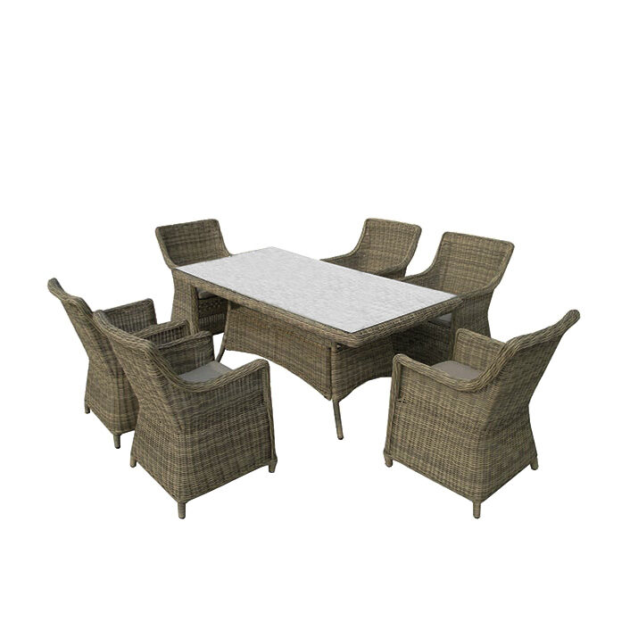 ΣΕΤ ΤΡΑΠΕΖΑΡΙΑ ΚΗΠΟΥ WICKER - RATTAN SANTA 5121 G + 5122 G