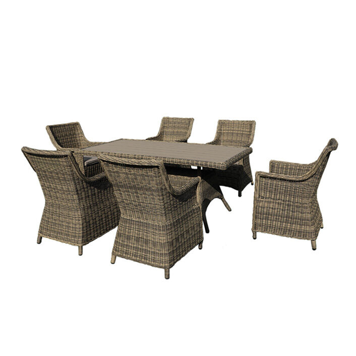 ΣΕΤ ΤΡΑΠΕΖΑΡΙΑ ΚΗΠΟΥ WICKER - RATTAN SANTA 5121 G + 5451 G